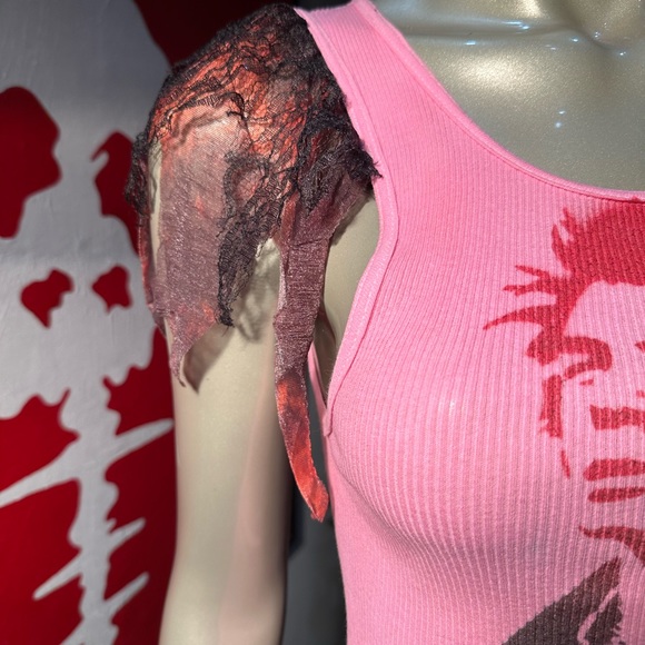 Sid Vicious punk rock Sex Pistols goth rave Harajuku flutter sleeve tanktop m - Picture 7 of 17